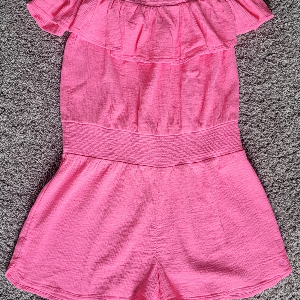 *NWT* Vineyard Vines Gauze Smocked Romper Knockout Pink - Large
